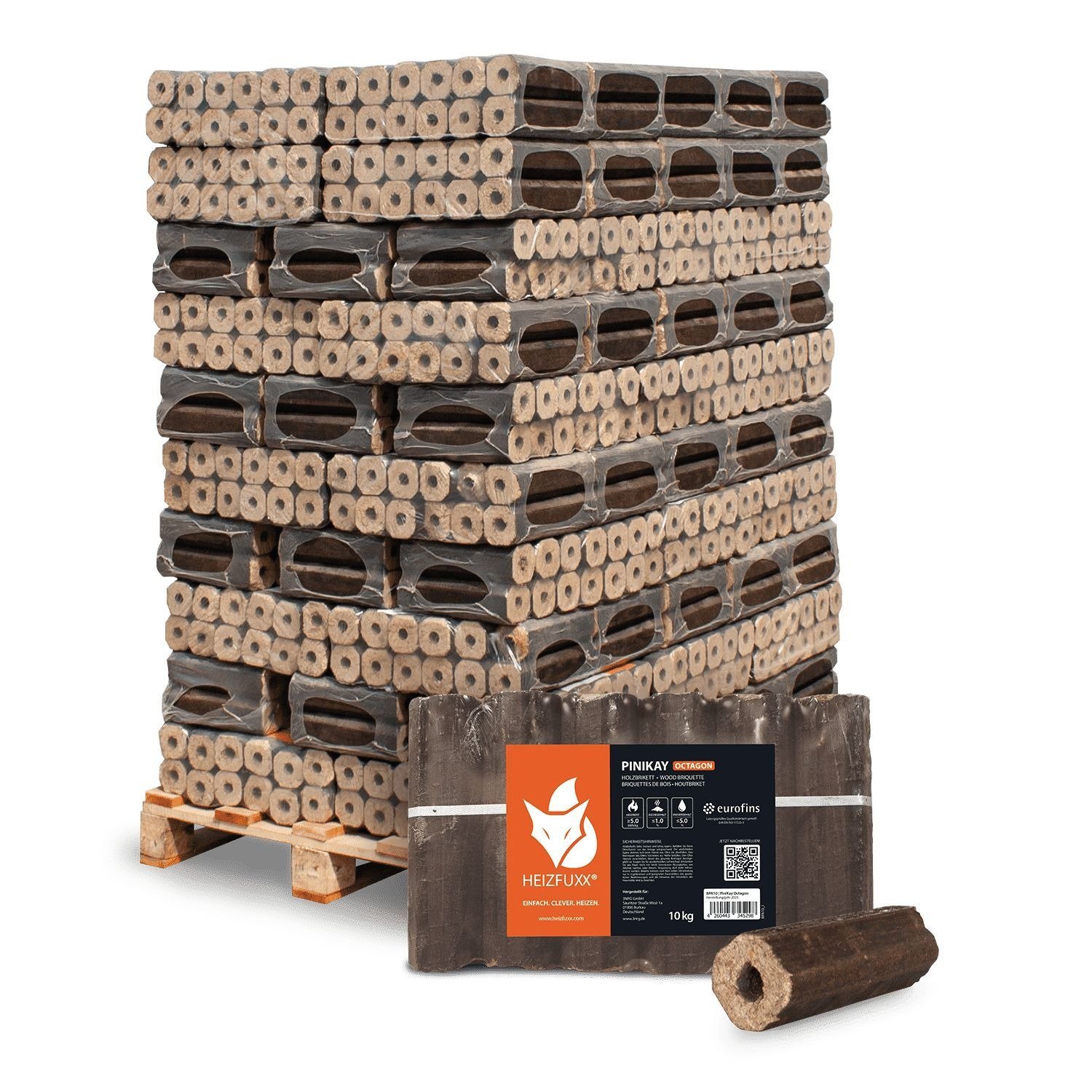 Heizfuxx PiniKay Octagon - Palette 10kg x 96 Gebinde, 960kg