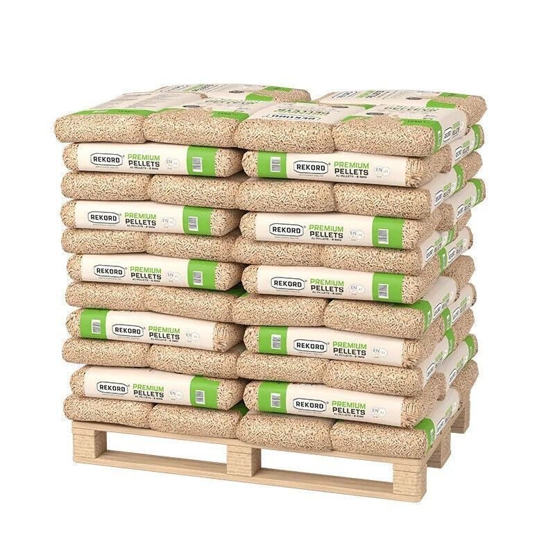 Holzpellets REKORD 6mm ENplusA1 Pellets Nadelholz Palette 990kg