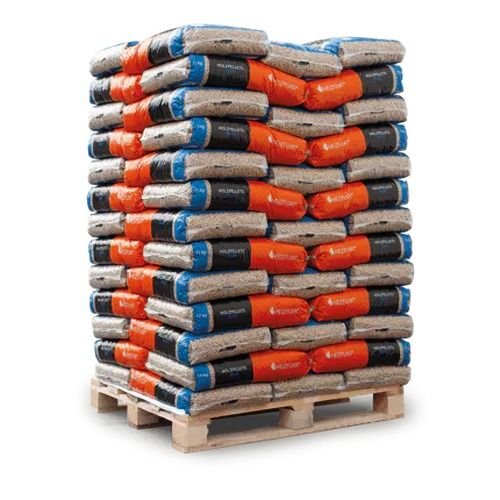 Heizfuxx Holzpellets Blue - Palette 15kg x 65 Sack, 975kg