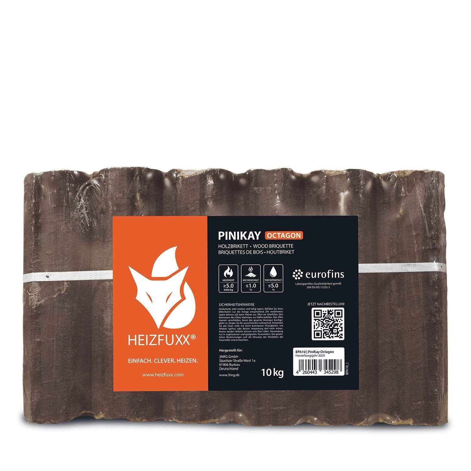 Heizfuxx PiniKay Octagon - Palette 10kg x 96 Gebinde, 960kg