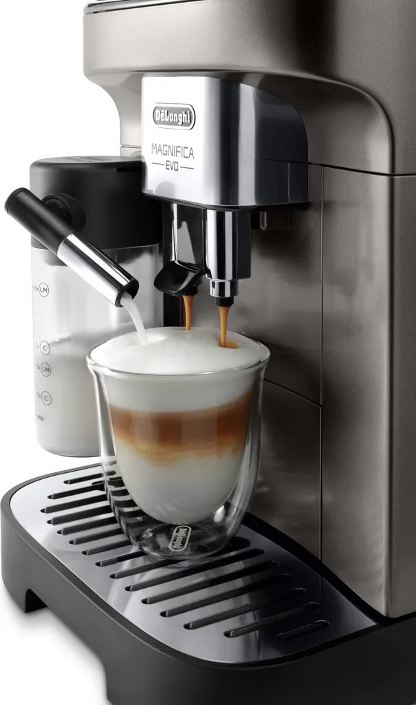 DeLonghi ECAM 290.81.TB - Magnifica Evo Milk - Kaffee-Vollautomat - titanium schwarz
